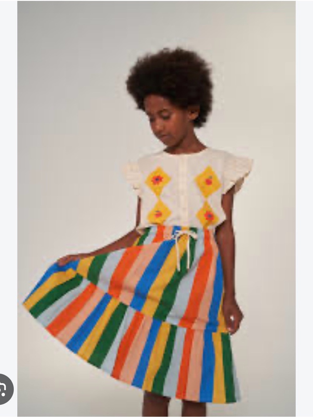 Tiny cottons multicolor midi skirt